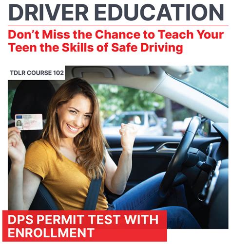 Online Teen Drivers Ed Information Brochure