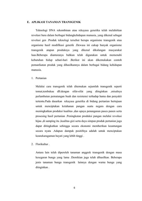 Pengertian Tanaman Transgenik Lengkap Pdf