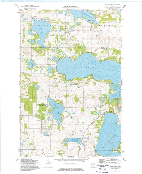 1973 Cormorant Mn Minnesota Usgs Topographic Map Topographic Map