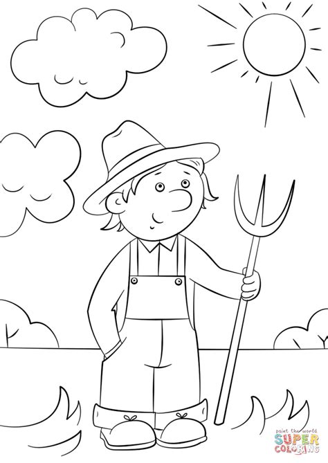 Farmer Cartoon Drawing at PaintingValley.com | Explore collection of ...