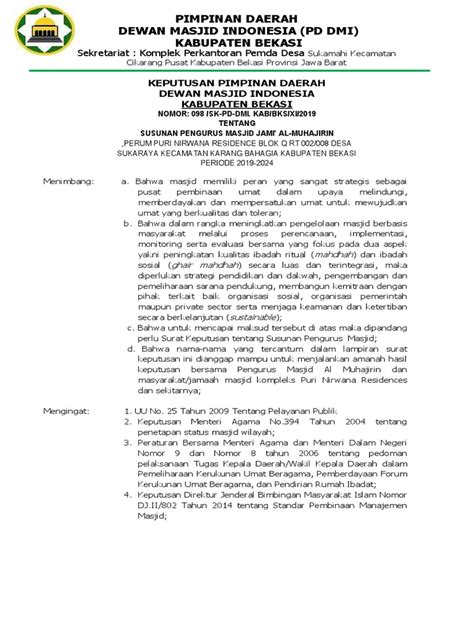 Sk Dmi Masjid Al Muhajirin Pnr Pdf