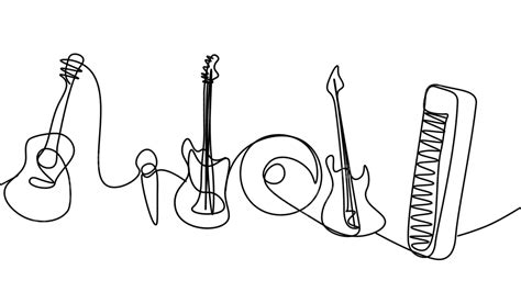 Musical Instrument Musical Drawing Instrument Drawing Musical