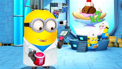 Lab Coat Minion And Lvl In Volcano Map Despicable Me Minion Rush