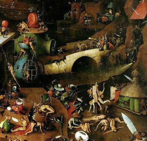 Hieronymus Bosch Das Weltgericht Detail Des Mittelteils The Last