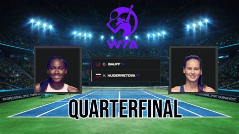 Cori Gauff Vs Veronika Kudermetova Quarterfinal Wta Doha Youtube