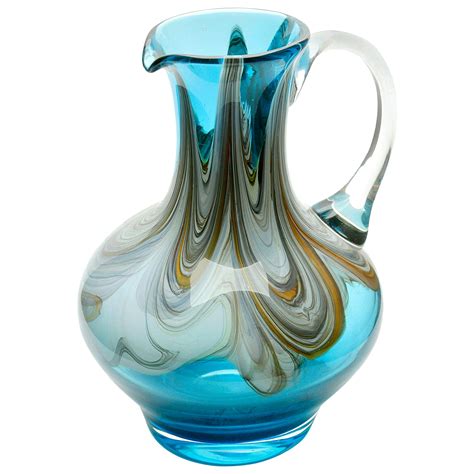 An English Bristol Blue Blown Glass Pitcher At 1stdibs