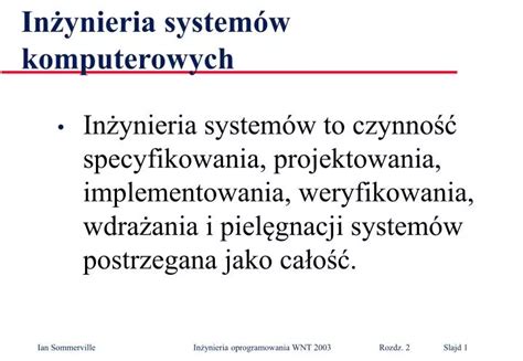 PPT Inżynieria systemów komputerowych PowerPoint Presentation free