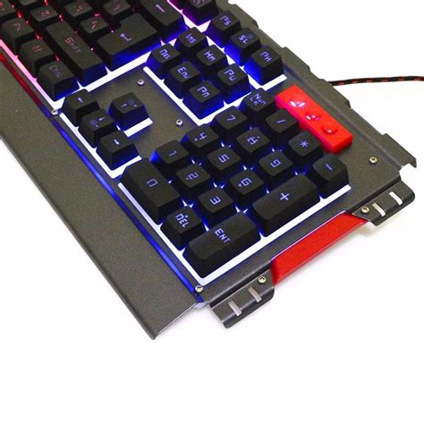 Kit Teclado E Mouse Gamer Led Acabamento Em Metal Bk G Hdr Shop