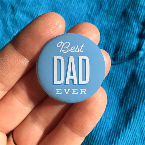 Best Dad Ever Pin Badge Fathers Day Ts New Dad T Dad Etsy Ireland