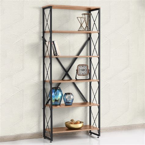 Metal Book Shelf; (80x30x185)cm - T&C