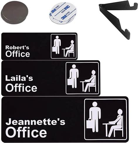 The Office Sign 9x3 Inches Premium Acrylic Self