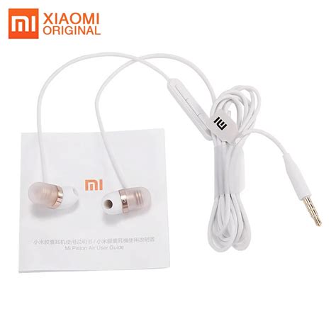 Original Xiaomi Capsule Earphone Mi Earphones Auriculares Ecouteur