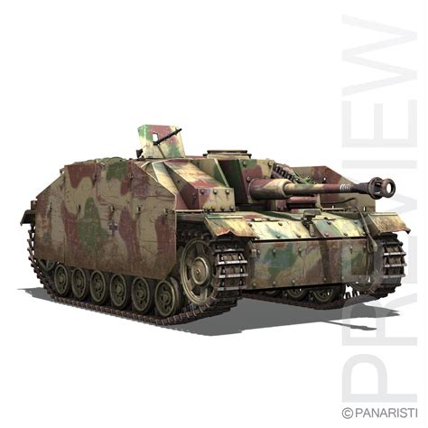 D Model Sturmgesch Tz Iii Stug Tank Destroyer