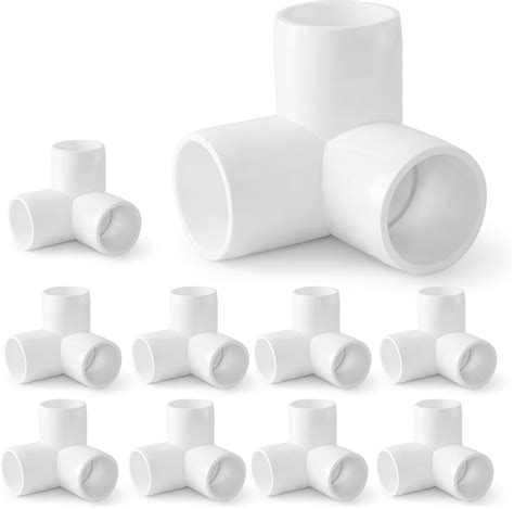 Zernmiarder 3 Way Pvc Pipe Fittings 3 4 Inch Pvc Elbow Corner Side Outlet Tee