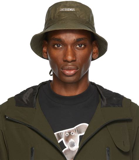 Jacquemus Khaki La Montagne Coated Le Bob Gadjo Bucket Hat Jacquemus