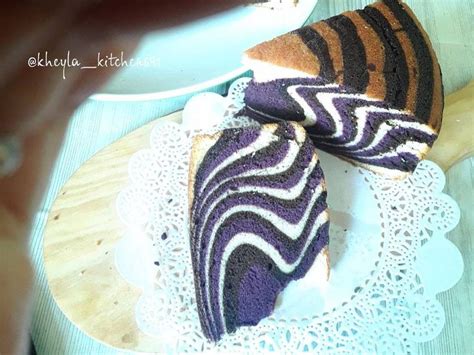 Resep Zebra Cake Putih Telur Super Rekomend Oleh Kheyla S Kitchen