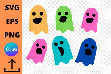 Halloween Cute Ghost Set Graphic By Tímea Herczeg · Creative Fabrica