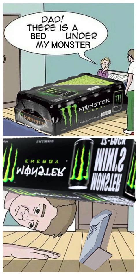 Monster Energy Under Bed