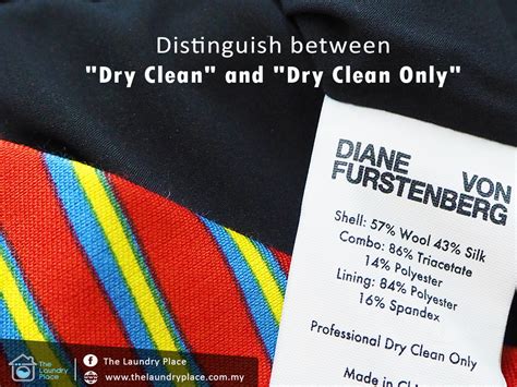 Distinguish between "dry clean" and "dry clean only"