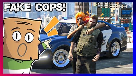 Gta Roleplay Fake Cops Trolling Cops Redlinerp Youtube