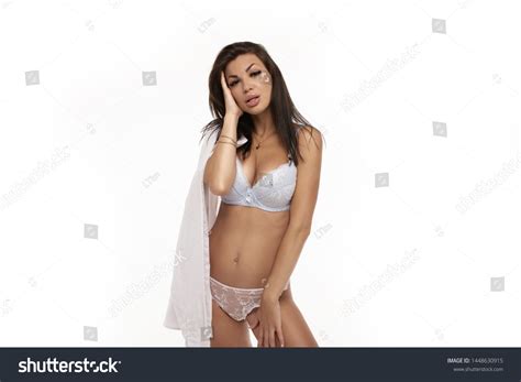 Beautiful Sexy Woman Wearing Lingerie On Stock Photo