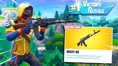 The New Heavy Ar Gameplay In Fortnite Youtube