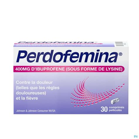 PERDOFEMINA COMPRIMES 30 X 400 MG Règles douloureuses Pharmacodel