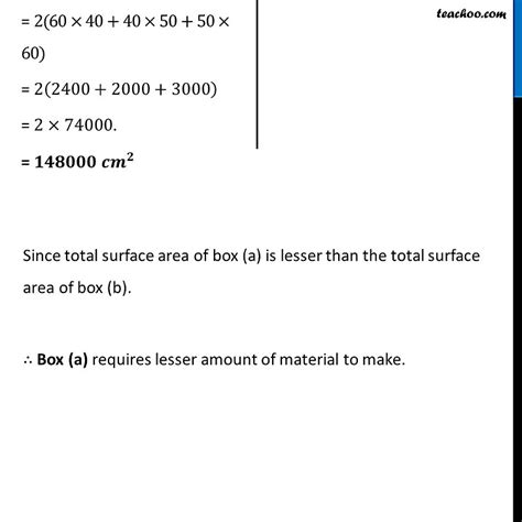 Ex 9 2 1 There Are Two Cuboidal Boxes As Shown In Figure Which