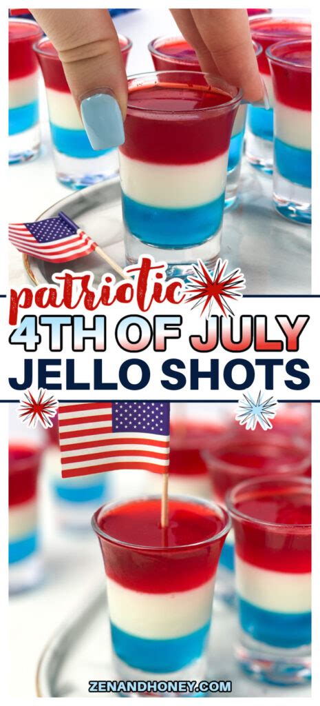 Patriotic Jello Shots Zen And Honey