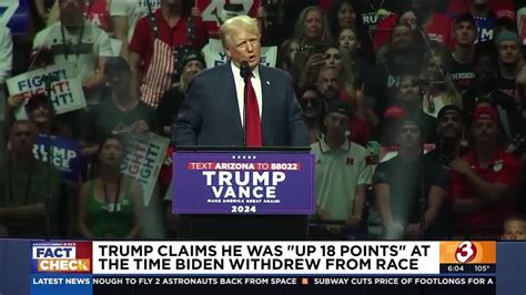 We Fact Check Trump S Claim About Polling Against President Joe Biden