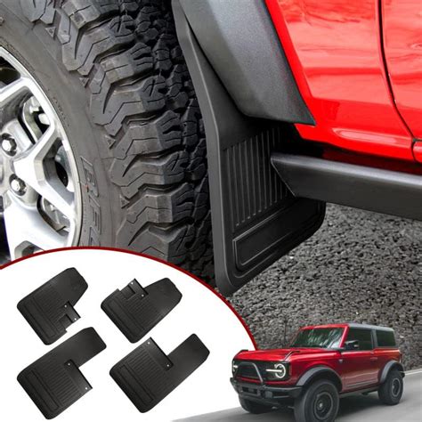 Taloos Mud Flaps Compatible With Ford Bronco 2021 2022 2023 Front And Rear Splash