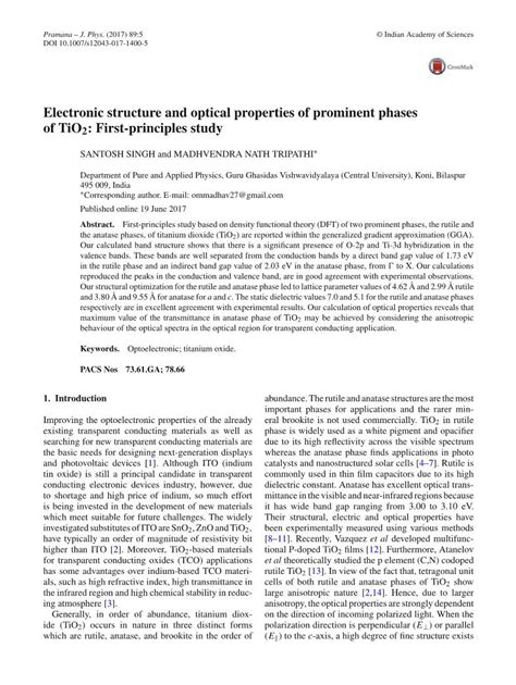 Electronic Structure And Optical Properties Of Prominent Phases Of Tio2