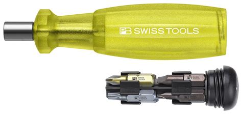 PB Swiss Tools Insider 1 Universal 1 4 Bit Holder With 10 PrecisionBits