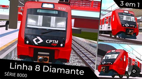 OpenBVE LINHA 8 DIAMANTE o TUE SÉRIE 8000 da CPTM Itapevi X