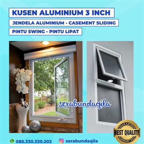 Jual Kusen Aluminium Inch Jendela Aluminium Jendela Casement