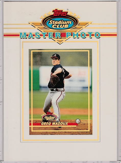 Amazon Topps Stadium Club Greg Maddux X Master Photo Jumbo