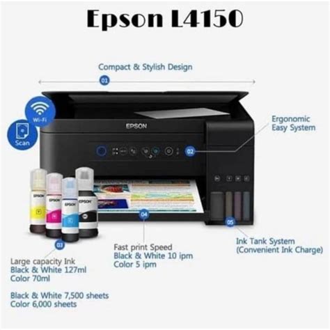 Jual Printer Epson L Wi Fi All In One Ink Tank Printer Shopee