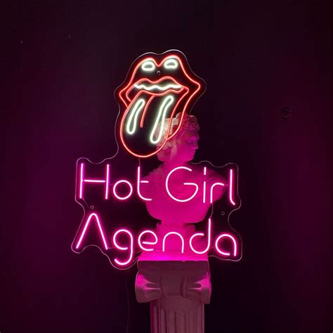 Hot Girl Agenda Neon Sign - Neptün Neon Design