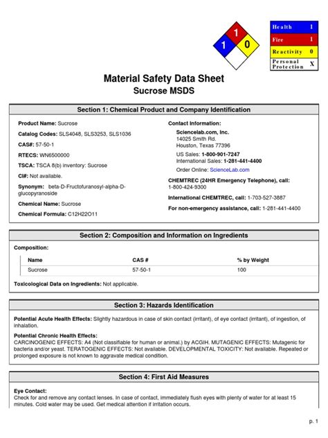 Msds Php Pdf Toxicity Personal Protective Equipment