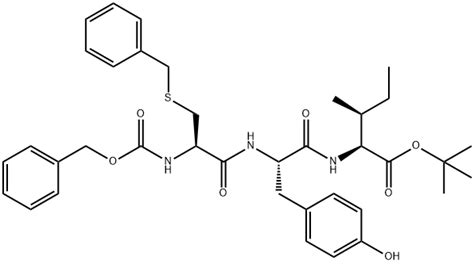 Phenylmethoxy Carbonylcysteinyl Phenylmethyl Tyrosyl Isoleucine Tert