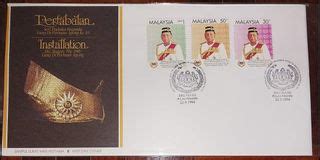 1984 FDC Malaysia Pertabalan Yang Di Pertuan Agong Hobbies Toys