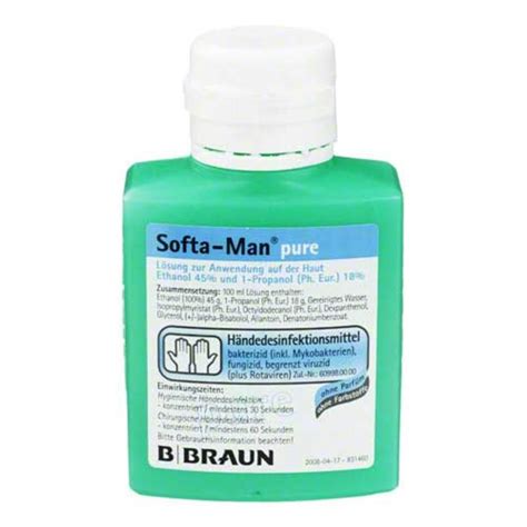 Softa Man Pure H Ndedesinfektionsmittel Ml Online Bei Pharmeo Kaufen