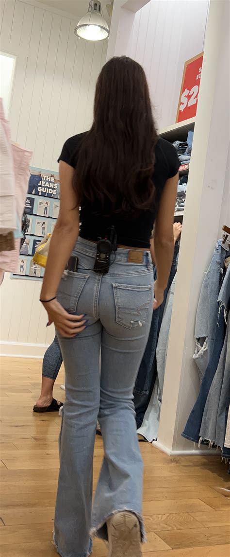 Slim Brunette Squatting And Working Oc Tight Jeans Forum