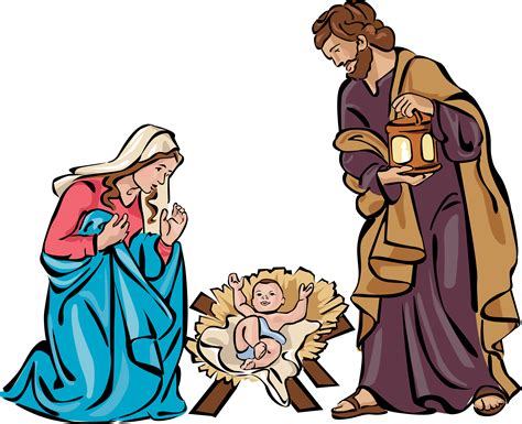 Christmas Nativity Shepherds Angels Birth Manger Png