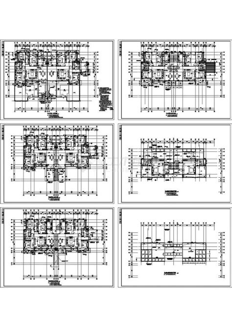 某地多层洋房住宅楼建筑设计施工图住宅小区土木在线