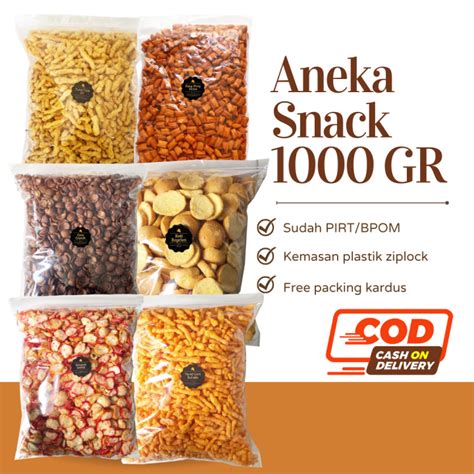 Delish Snacks Aneka Snack 1000 Gram Grosir Kilo Kiloan Cemilan