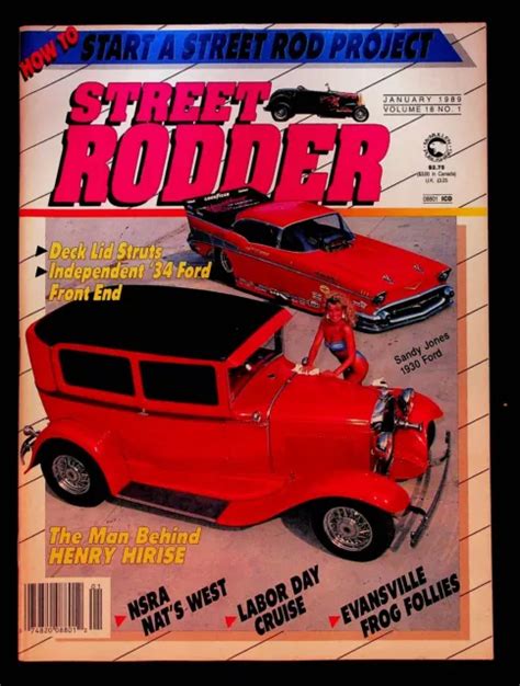 Vintage Street Rodder Magazine January Hot Rod Car Show Cars