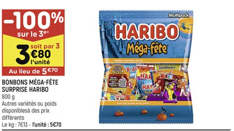 Promo Bonbons Mega F Te Surprise Haribo Chez Leader Price