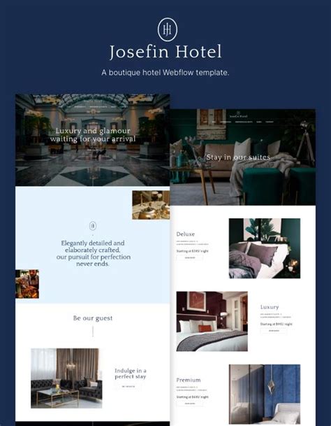 Josefin Hotel Hotel Html Responsive Website Template