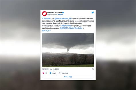 Creuse une tornade cause dimportants dégâts à Pontarion CNEWS